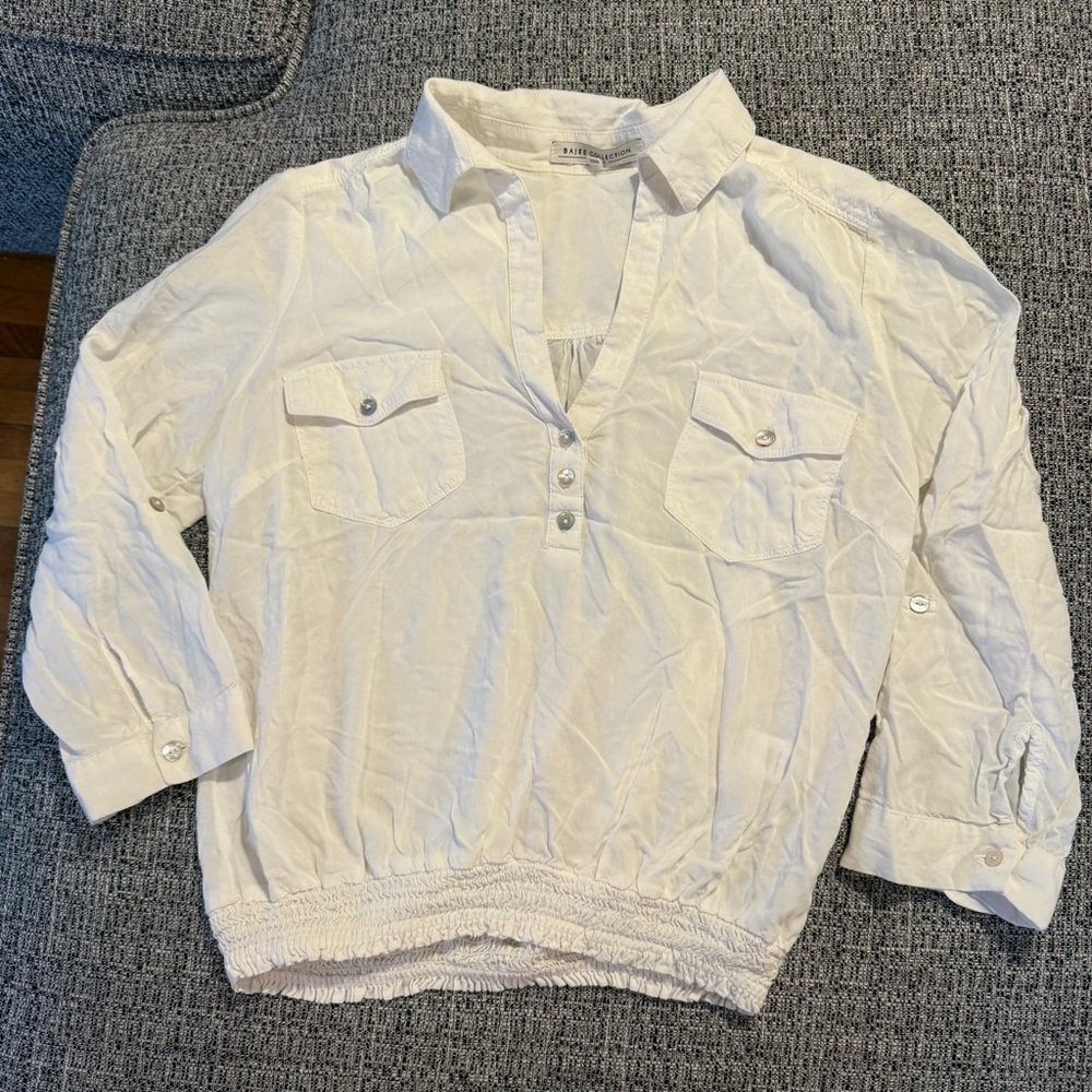 Classic White Pullover Shirt